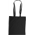 Katoenen tas met lange hengsels (110 gr/m2) zwart