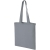 Katoenen tas met lange hengsels (100 g/m²) grijs