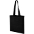 Katoenen tas met lange hengsels (100 g/m2) zwart