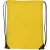 Polyester gymtas met verstevigde hoeken geel