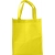 Non-woven boodschappentas (korte hengsels) geel