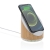 Ovatel bamboe speaker en wireless charger bruin