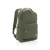 Impact AWARE™ recycled canvas laptop rugzak groen