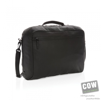 Afbeelding van relatiegeschenk:Fashion black PVC vrije 15.6" laptop tas